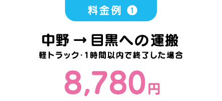 中野 → 目黒への運搬