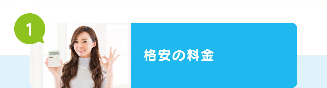 格安の料金