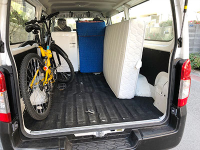 1tバン 積み込みイメージ