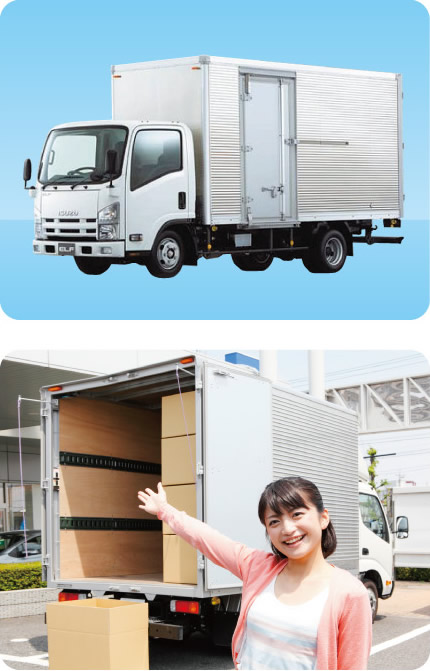 2トン トラック（アルミバン車）