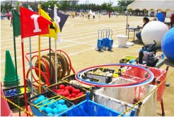 運動会、体育祭の用具の運搬